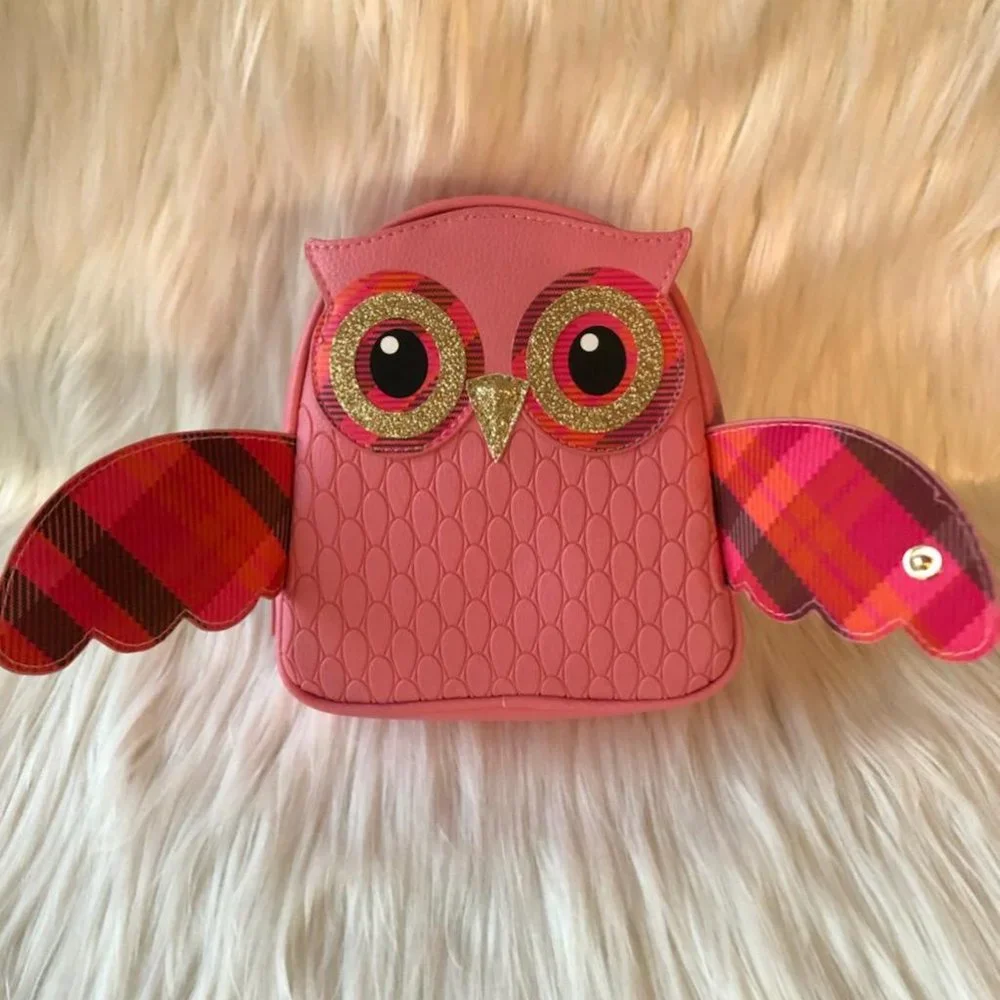 Bath & Body Works Pink Owl Cosmetic Bag
